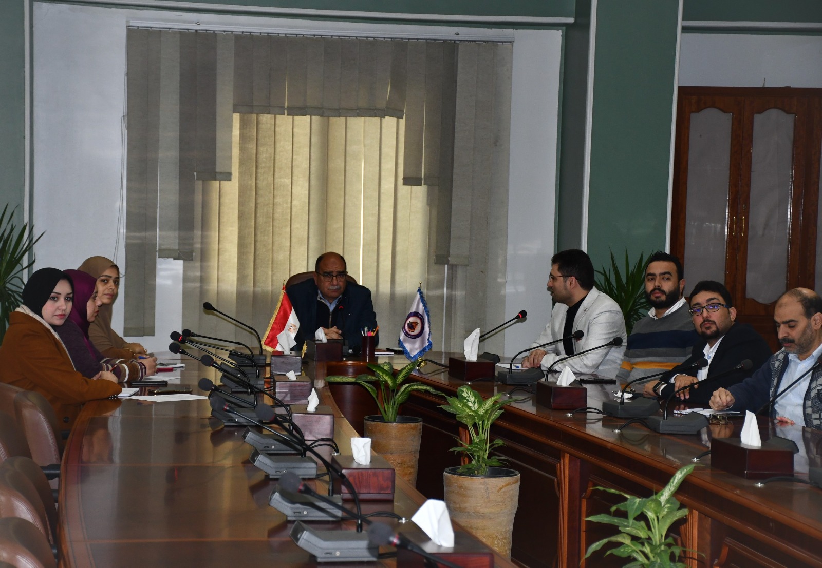 The Meeting of Mansoura University Vice President for Community Service and Environmental Development with the Automation and Digital Transformation Team