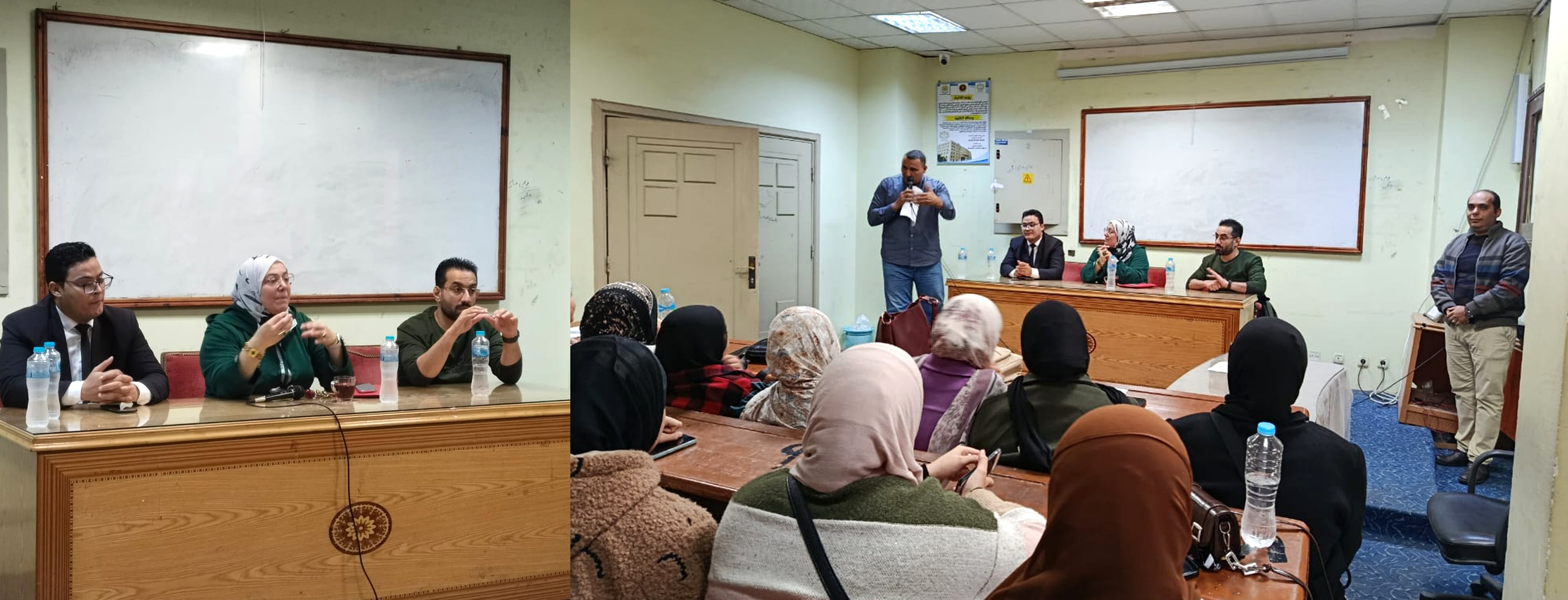 ندوةً توعويةً لطلاب كلية الآداب وذلك بالتنسيق مع مؤسسة مصر الخير عنوانها: ظاهرة الغُرم ودعم الفئات الأكثر احتياجا، تنظيم الإدارة العامة للمشروعات البيئية بالتعاون مع لجنة التوعية المجتمعية بقطاع خدمة المجتمع وتنمية البيئة