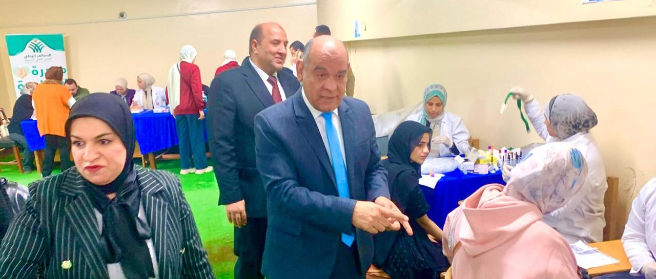  قافلة طبية لمنسوبي كلية التربية بالتعاون مع جمعية مرضى الكبد بشربين